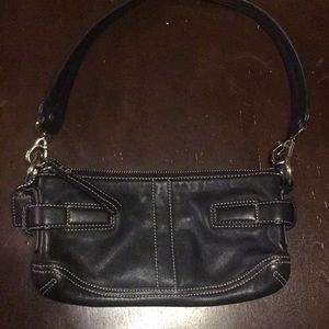 Small Black Leather Coach Purse